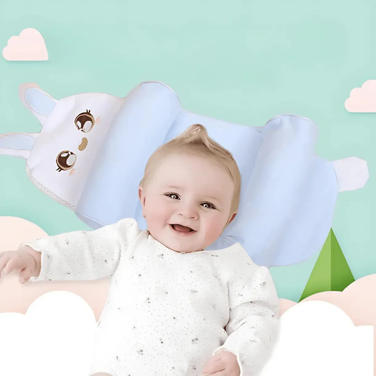 Baby Shaping Head Support Pillow - Assorted ColouR
