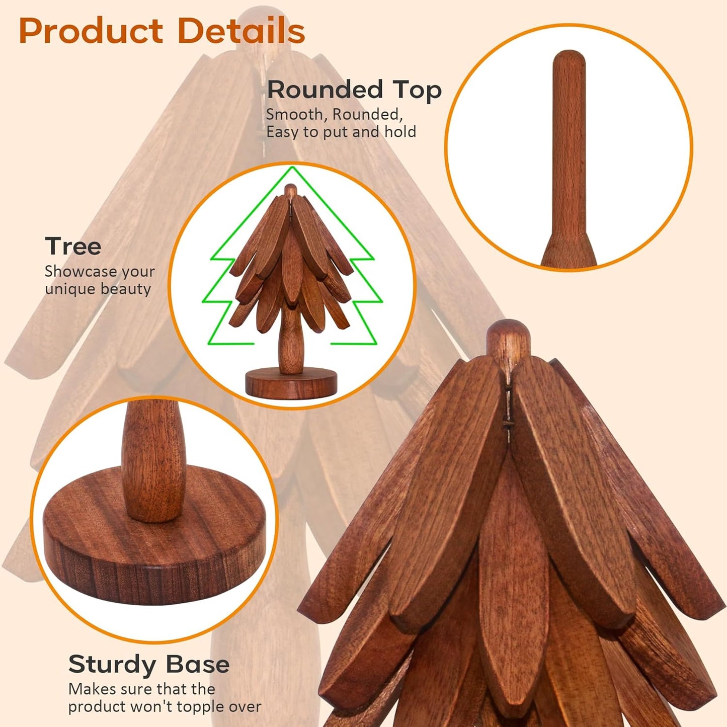 Wooden Trivet (set of 4)